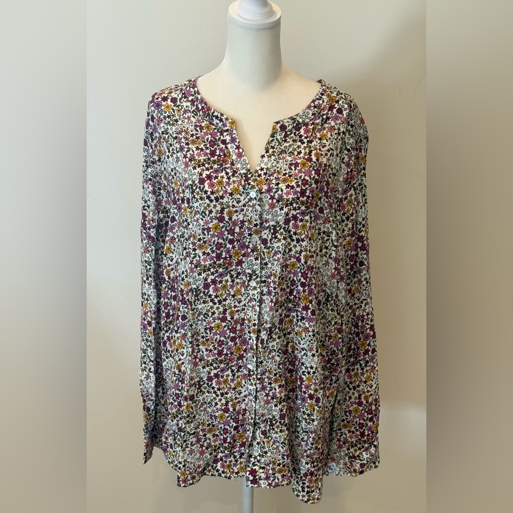 Jane and Delancey Multicolor Floral Blouse
